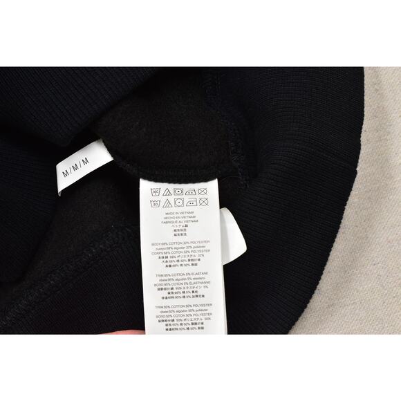 Michael Kors Men's Full-Zip Jacket Solid Sweater Regular Size M Black Cotton - Picture 7 of 8